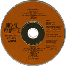 Dionne Warwick : Greatest Hits 1979-1990 (CD, Comp, RP)