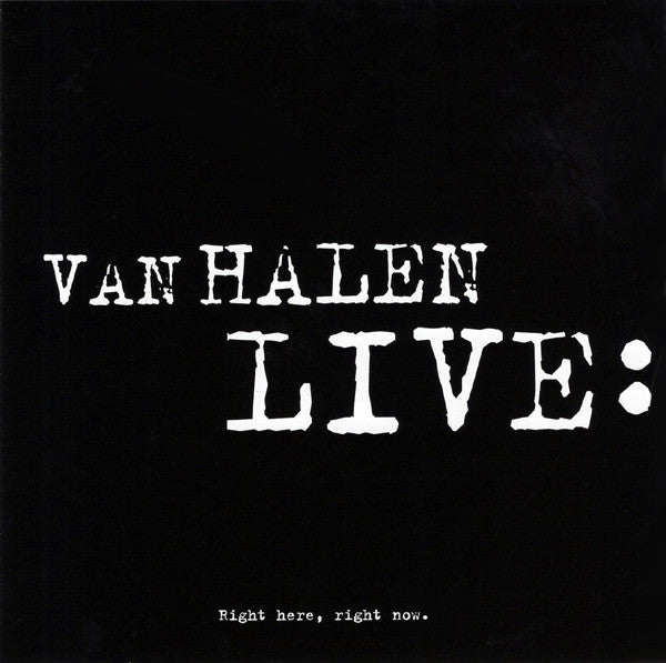 Van Halen : Live: Right Here, Right Now. (2xCD, Album, RE)