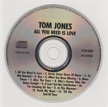 Tom Jones : All You Need Is Love (CD, Comp)