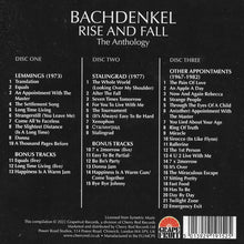 Bachdenkel : Rise And Fall - The Anthology (Comp, Car + CD, Album + CD, Album + CD, Comp)