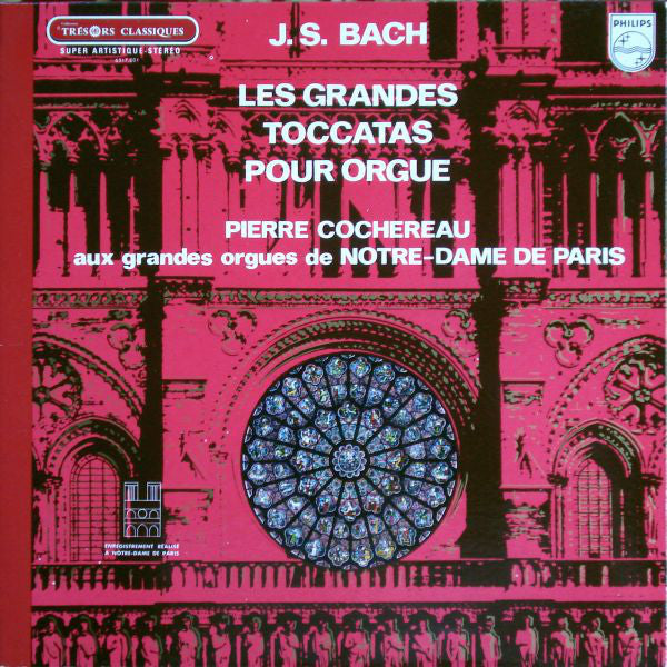 J.S. Bach* - Pierre Cochereau : Les Grandes Toccatas Pour Orgue (LP, RE, Gat)