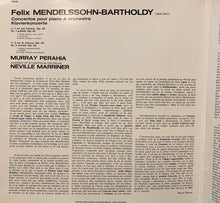 Mendelssohn*, Murray Perahia, Academy Of St. Martin-in-the-Fields*, Neville Marriner* : Piano Concertos Nos 1 & 2 (LP, Album, Gat)