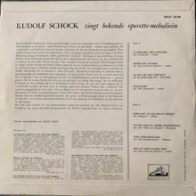 Rudolf Schock : Rudolf Schock Zingt Bekende Operette-Melodieën (10", MiniAlbum)