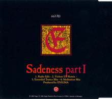 Enigma : Sadeness Part I (CD, Maxi)