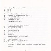 Erik Satie - Anne Queffélec, Catherine Collard : Oeuvres Pour Piano = Piano Works (CD, Album)