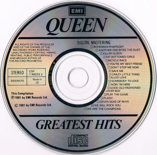 Queen : Greatest Hits (CD, Comp, RE)