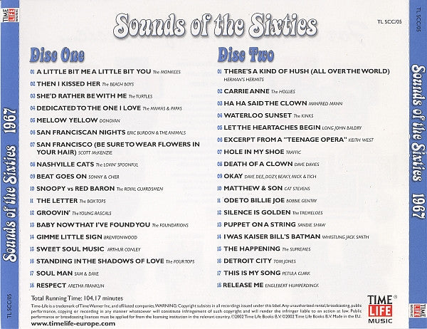 Various : Sounds Of The Sixties - 1967 (2xCD, Comp)
