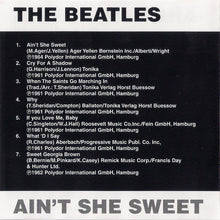 The Beatles / The Beatles With Tony Sheridan / Tony Sheridan And The Beat Brothers : Ain't She Sweet (The Early Tapes Of The Beatles) (CD, Comp, Mad)