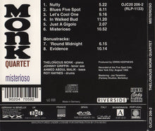 Monk Quartet* : Misterioso (CD, Album, RE, RM, Dig)