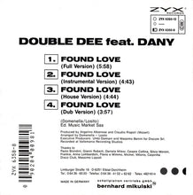 Double Dee Featuring Dany : Found Love (CD, Maxi)
