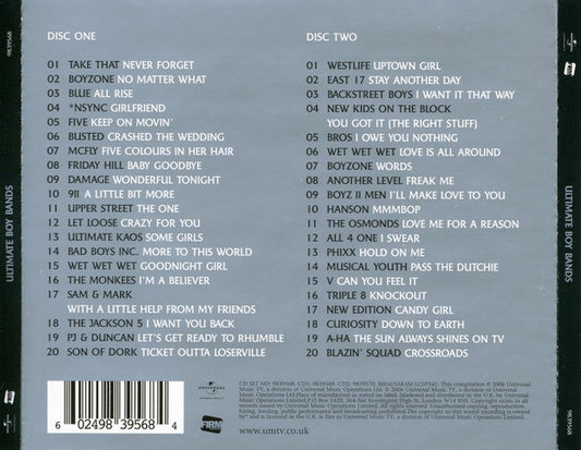 Various : Ultimate Boy Bands (2xCD, Comp)