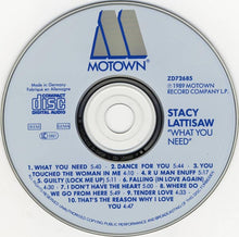 Stacy Lattisaw : What You Need (CD, Album)