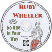 Ruby Wheeler : No One In Your Way (CD, Album, Dig)