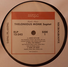 Thelonious Monk Septet : Monk's Music (LP, Album, Ltd, RE, Unofficial, 180)