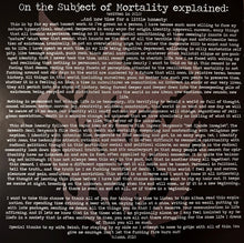 Panopticon (6) : ...On The Subject Of Mortality (LP, Album, Ltd, RE, Blu)