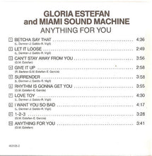 Gloria Estefan And Miami Sound Machine* : Anything For You (CD, Album)