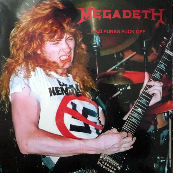 Megadeth : Nazi Punks Fuck Off (LP, Unofficial, Red)