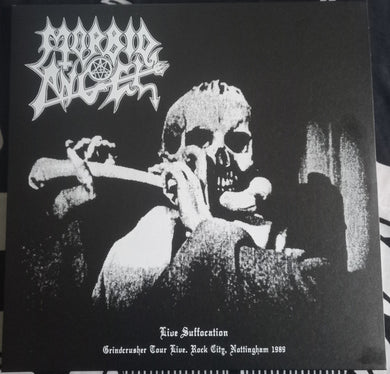 Morbid Angel : Live Suffocation - Grindcrusher Tour Live. Rock City, Nottingham 1989 (LP, Album, Ltd, Unofficial)