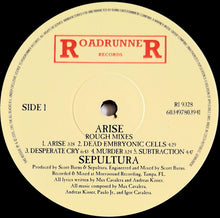 Sepultura : Arise Rough Mixes (LP, Album, Ltd, RE)