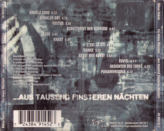 Böhse Onkelz : Ein Böses Märchen ...Aus Tausend Finsteren Nächten (CD, Album, Dig)