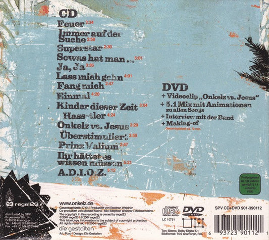 Böhse Onkelz : Adios (CD, Album, Dig + DVD-V, PAL)