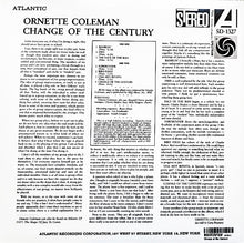 Ornette Coleman : Change Of The Century (LP, Album, Ltd, RE, RP, Red)