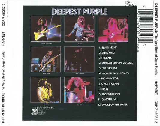 Deep Purple : Deepest Purple: The Very Best Of Deep Purple (CD, Comp, RE)