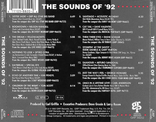 Various : The Sounds Of '92 (CD, Comp)