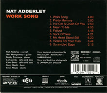 Nat Adderley : Work Song (CD, Album, RE, RM)