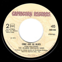 The Allman Brothers Band : Jessica (7", Single, RE)