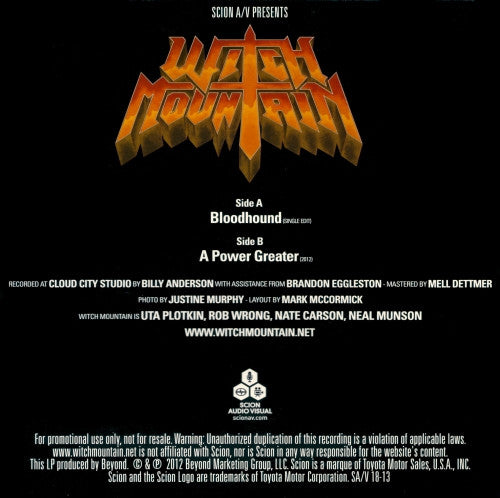 Witch Mountain : Bloodhound  (7", Promo)
