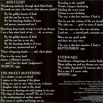 Anathema : The Crestfallen EP (CD, EP)
