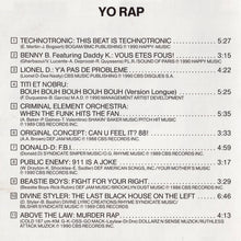 Various : Yo Rap (CD, Comp)