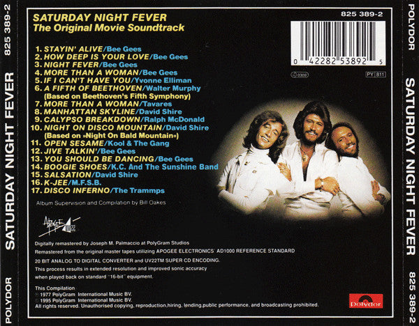 Various : Saturday Night Fever (The Original Movie Sound Track) (CD, Album, Comp, RE, RM)