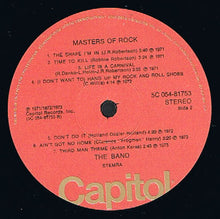 The Band : Masters Of Rock (LP, Comp)