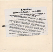 Kasabian : Club Foot (CD, Single, Promo)