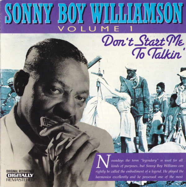 Sonny Boy Williamson (2) : Volume 1 Don't Start Me To Talkin' (CD, Comp, RM)