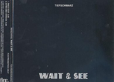 Tiefschwarz : Wait & See (CD, Maxi, Promo)