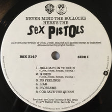 Sex Pistols : Never Mind The Bollocks Here's The Sex Pistols  (LP, Album, Jac)