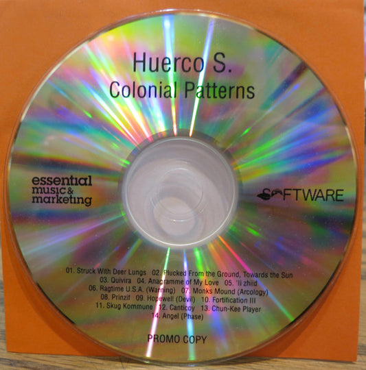 Huerco S. : Colonial Patterns (CD, Album, Promo)