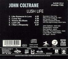 John Coltrane : Lush Life (CD, Album, RE, RM, Dig)