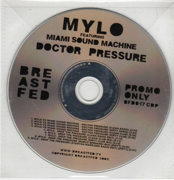 Mylo Featuring Miami Sound Machine : Doctor Pressure (CD, Single, Promo)
