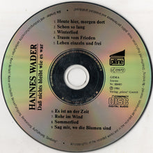 Hannes Wader Mit Lydie Auvray, Reinhard Bärenz, Hans Hartmann : Daß Nichts Bleibt Wie Es War - Live (CD, Album, RE)