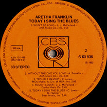 Aretha Franklin : Today I Sing The Blues (LP, Comp)