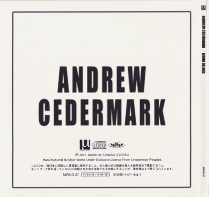 Andrew Cedermark : Moon Deluxe (CD, Album)