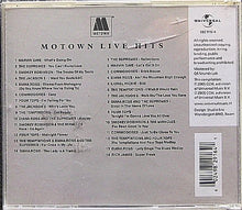 Various : Motown Live Hits (2xCD, Comp)