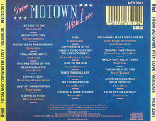 Various : From Motown With Love (CD, Comp)