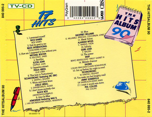Various : The Hits Album 90 (CD, Comp)