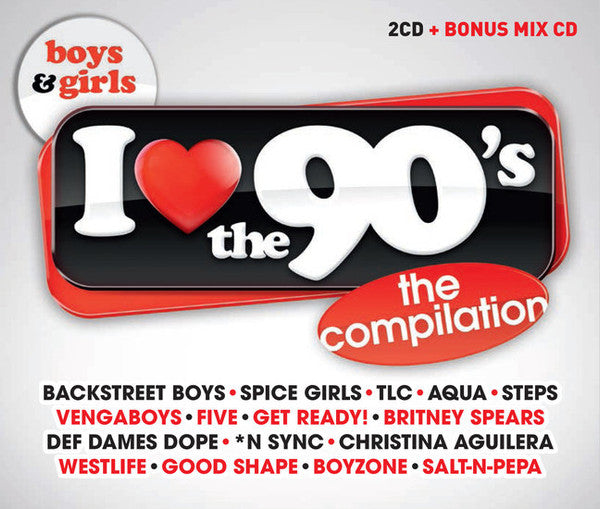 Various : I Love The 90's - Boys & Girls (3xCD, Comp, P/Mixed)