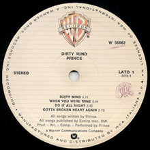 Prince : Dirty Mind (LP, Album)